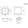 Кухонная мойка GRANULA ESTETICA ES-5201 турмалин 5201 TYPMALIH