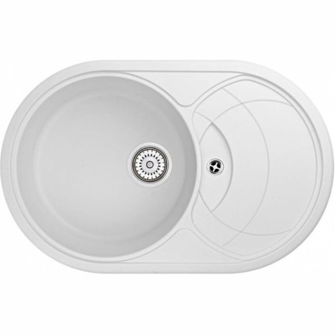 Кухонная мойка GRANULA GR-7801 арктик (белый) 7801 APKTIK